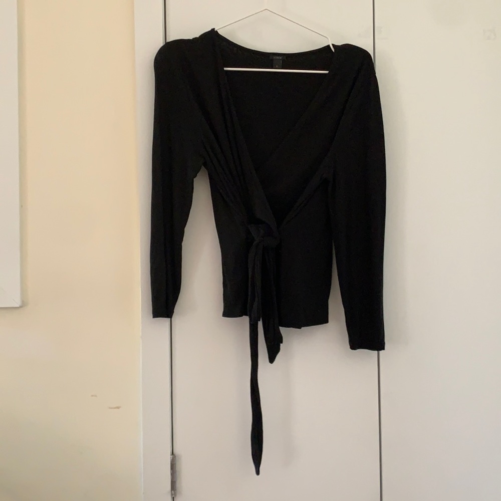 J crew tie blouse